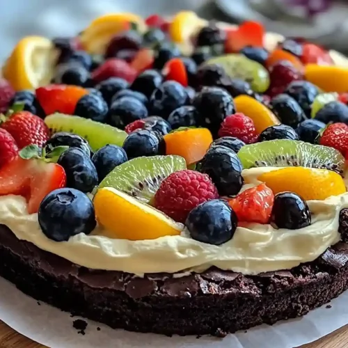 Brownie Fruit Pizza