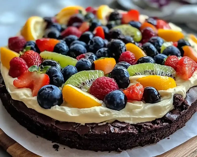Brownie Fruit Pizza