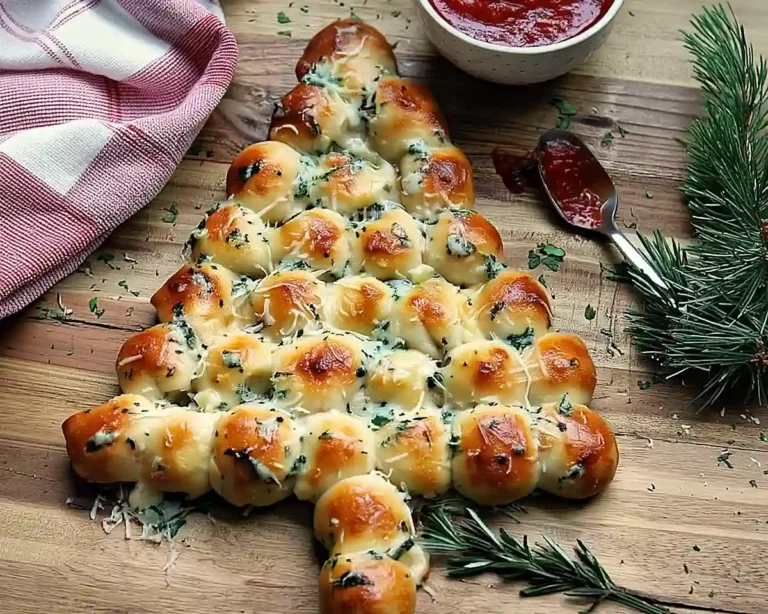 Cheesy Pull Apart Christmas Bread