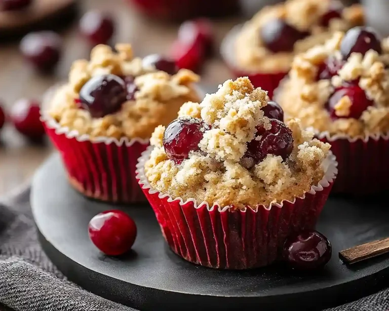 Cherry Cobbler Muffins