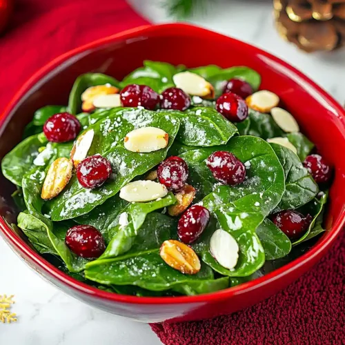 Christmas Cranberry Spinach Salad Recipe 2 Christmas Cranberry Spinach Salad