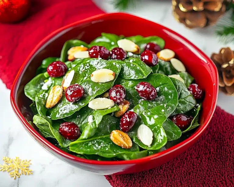 Christmas Cranberry Spinach Salad