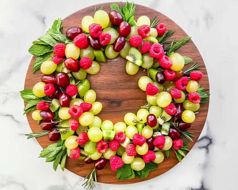 Christmas Fruit Wreath Appetizer