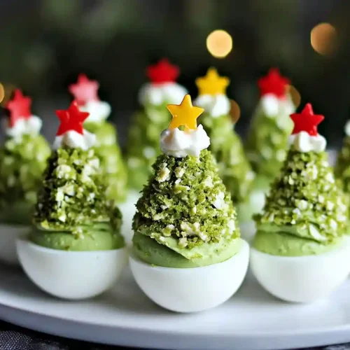 Christmas Tree Deviled Eggs 2 Christmas Tree Deviled Eggs
