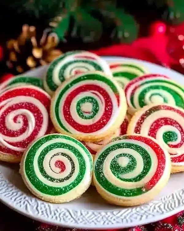 Christmas cookie pinwheels Recipe