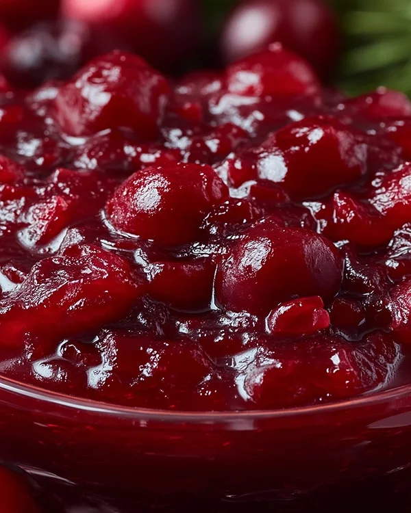 Cinnamon Bourbon Cranberry Sauce