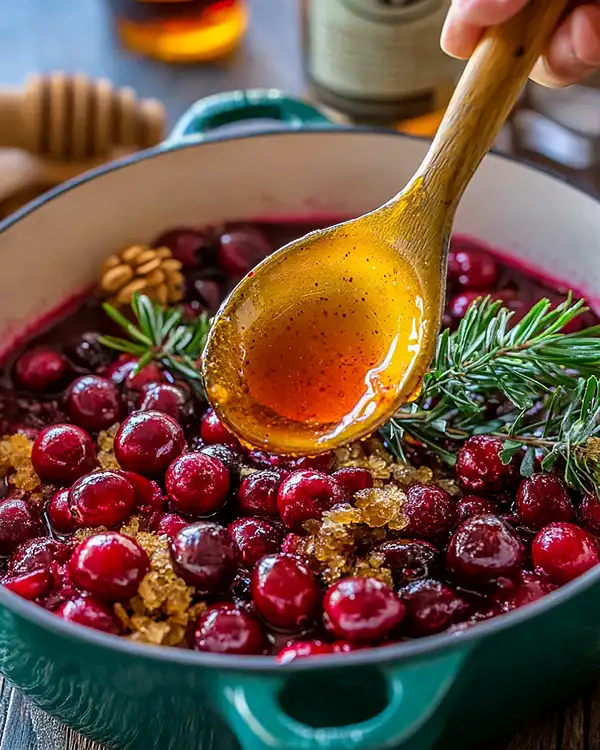 Honey Bourbon Cranberry Sauce 4 Cranberry Thanksgiving