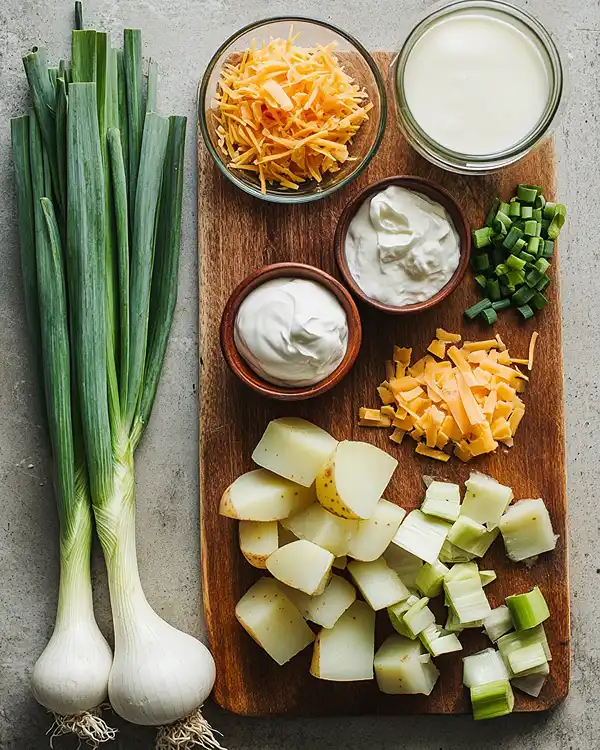 Easy Potato Leek Soup 2 Creamy Potato Leek Soup With Bacon
