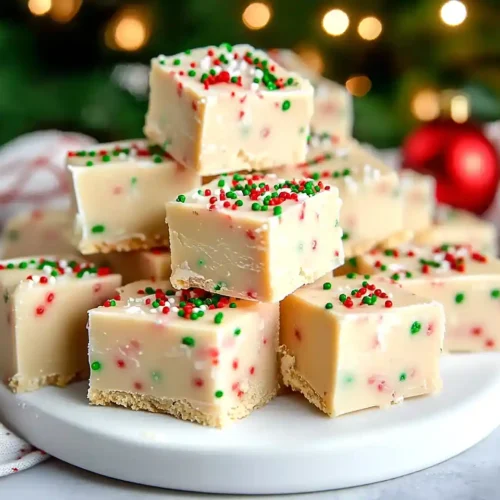 Easy Sugar Cookie Christmas Fudge 2 Easy Sugar Cookie Christmas Fudge