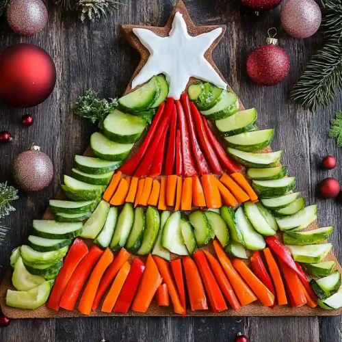 Festive Christmas Veggie Platter 2 Festive Christmas Veggie Platter
