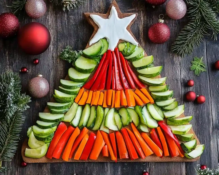 Festive Christmas Veggie Platter