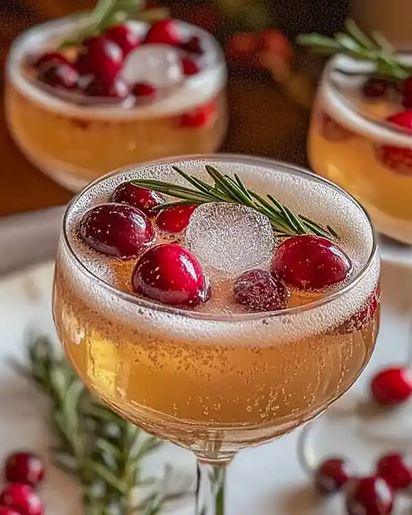 Mistletoe Mimosas 4 Festive Holiday Drink Presentation