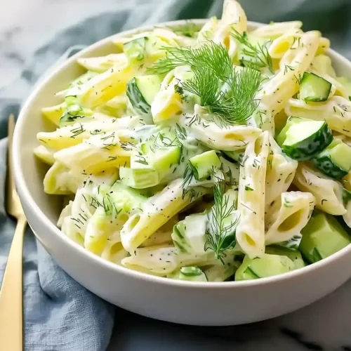 Fresh Cucumber Pasta Salad