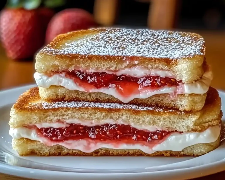 Fried Strawberry Cheesecake Sandwiches