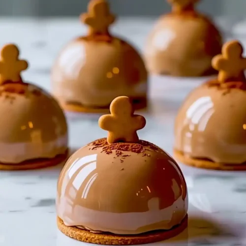 Gingerbread Latte Mousse Domes