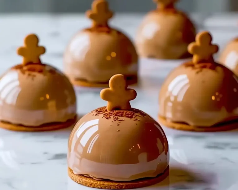 Gingerbread Latte Mousse Domes