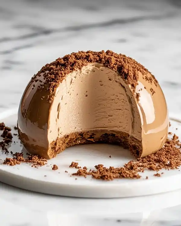Gingerbread Latte Mousse Domes Recipe