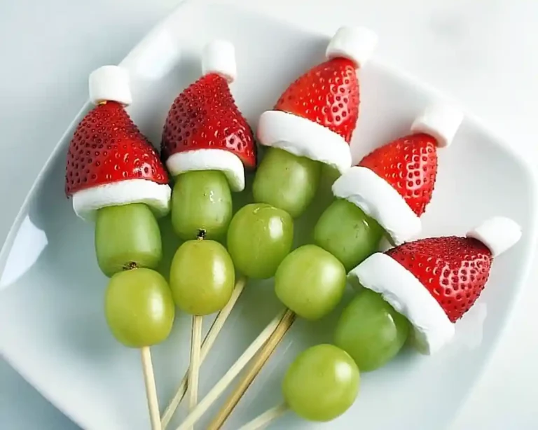 Grinch fruit sticks