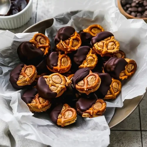 Healthy Peanut Butter Pretzel Bites