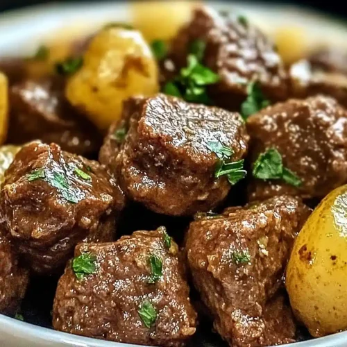 High Protein Slow Cooker Garlic Butter Beef bites 4 High Protein Slow Cooker Garlic Butter Beef Bites