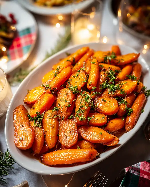 Glazed Carrots (Christmas Recipe) 4 Honey Glazed Spiced Carrots
