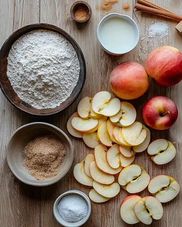 Fried Apple Cinnamon Rings Recipe 2 Main ingredients for Fried Apple Cinnamon Rings