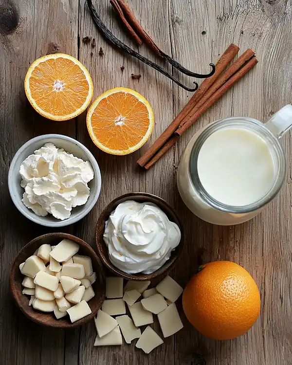 Creamy Almond Latte with a Citrus White Chocolate 2 Creamy Almond Latte with a Citrus White Chocolate