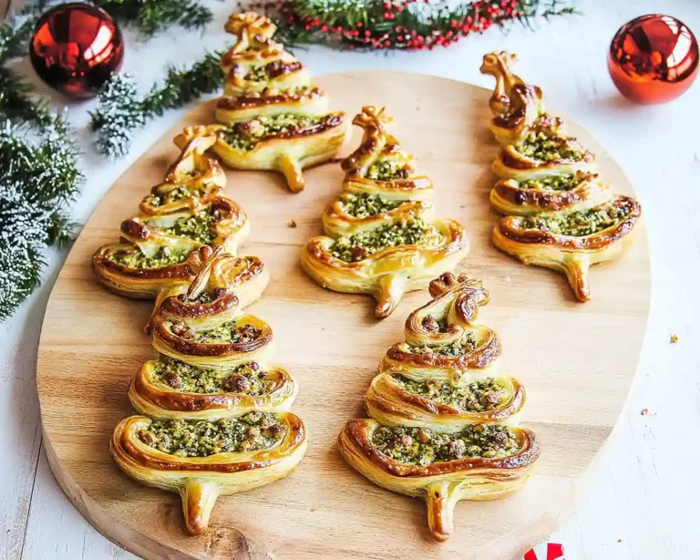 Pesto Puff Pastry Christmas Trees