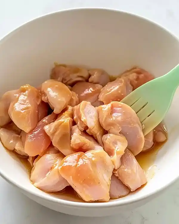 Preparing Crispy Honey Chicken