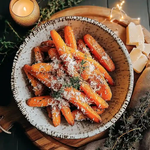 Roasted Garlic and Parmesan Carrots 2 Roasted Garlic and Parmesan Carrots