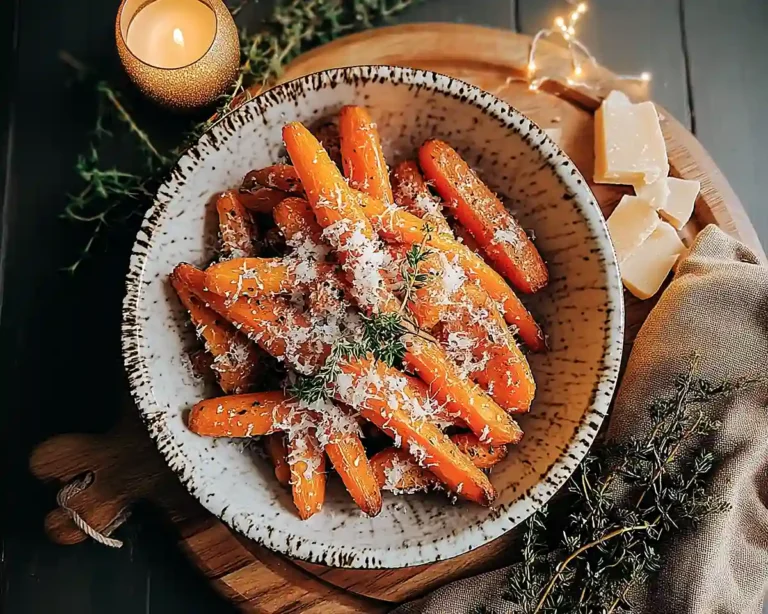 Roasted Garlic and Parmesan Carrots