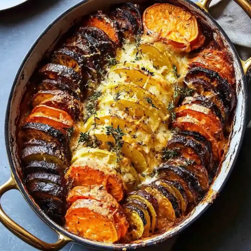 Cheesy Root Vegetable Gratin 2 Root Vegetable Gratin