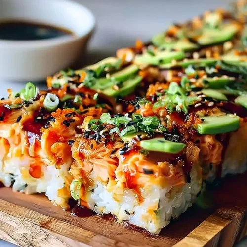 Spicy Salmon Sushi Bake 2 Salmon Sushi Bake