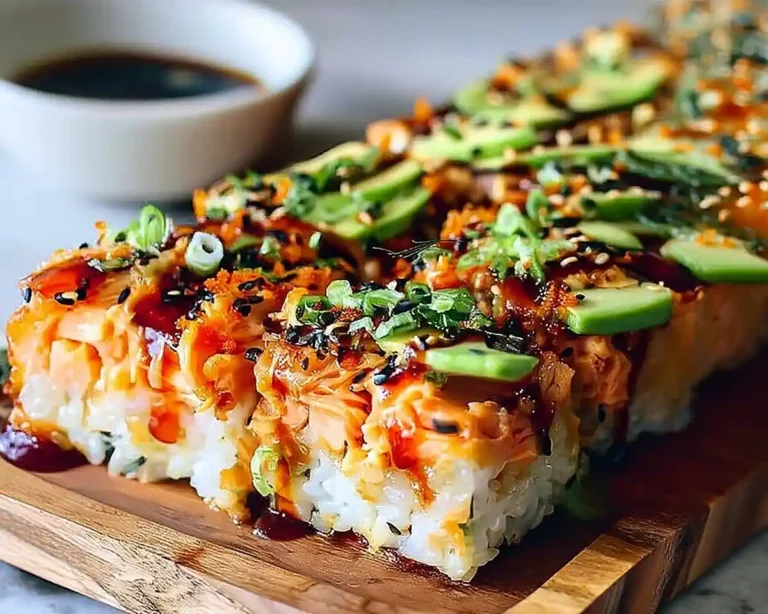 Salmon Sushi Bake