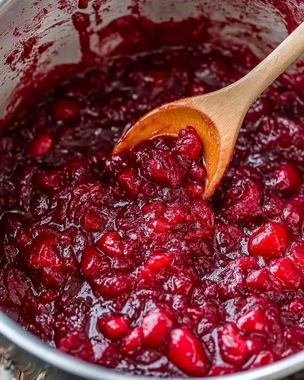 Honey Bourbon Cranberry Sauce 2 Thanksgiving Cooking