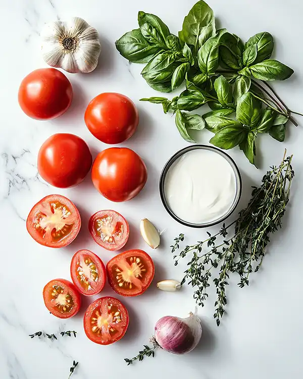 Roasted Tomato Basil Soup 2 Tomato Basil Soup