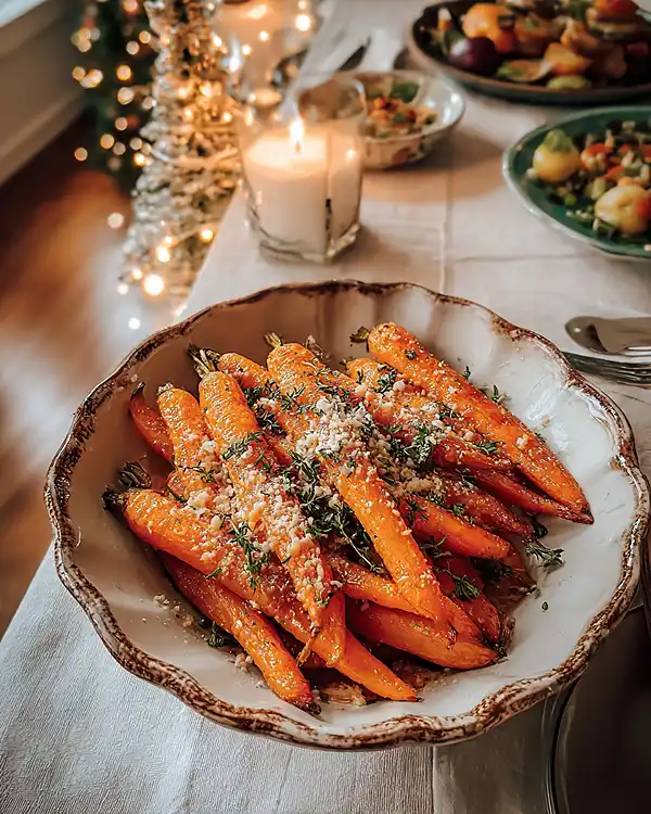 Roasted Garlic and Parmesan Carrots 5 Traditional Holiday Side Dishes