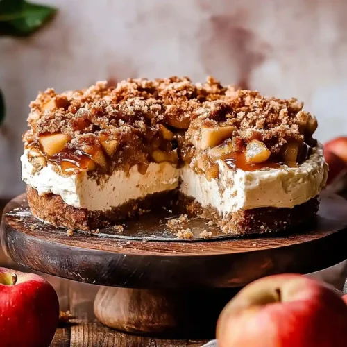 salted caramel apple pie cheesecake