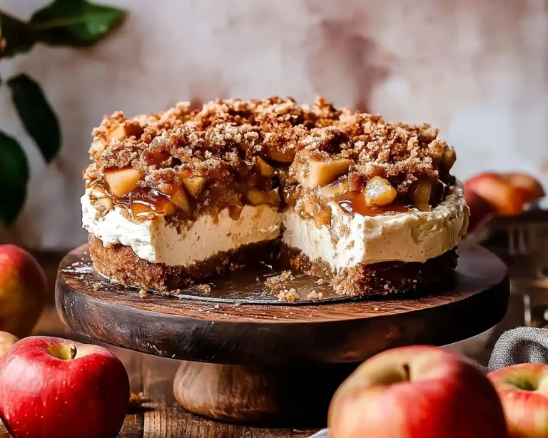 salted caramel apple pie cheesecake