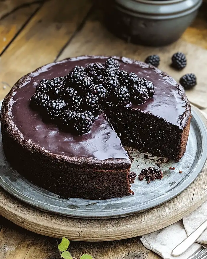 Cake With Blackberries