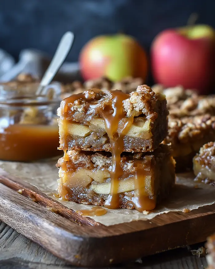 Salted Caramel Apple Bars 2 Caramel Apple Bars