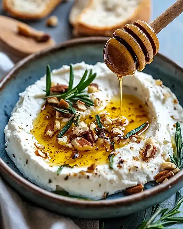 Ricotta Dip with Hot Honey 3 Chili Party Appetizers