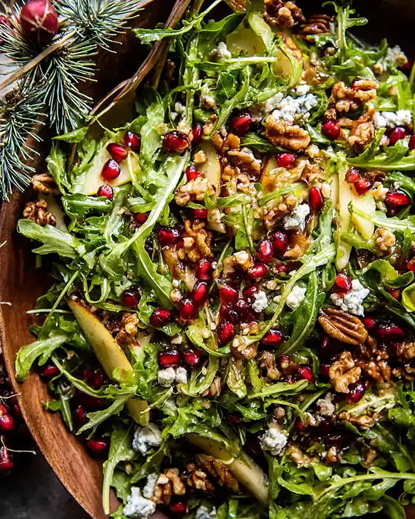 Christmas Salad with Honey Mustard Dressing 4 Christmas Dinner Salad