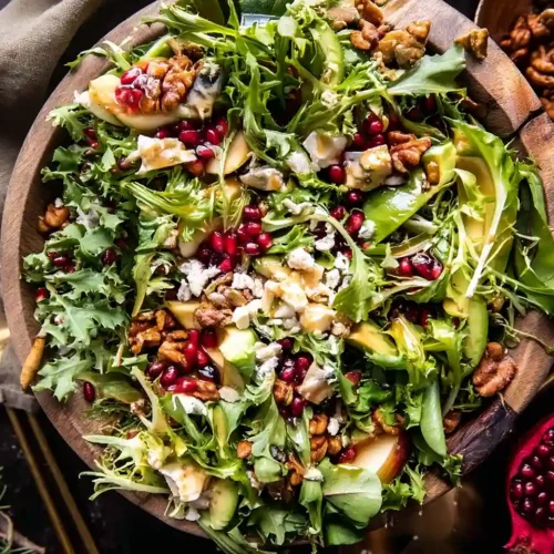 Christmas Salad with Honey Mustard Dressing 2 Christmas Dinner Salad