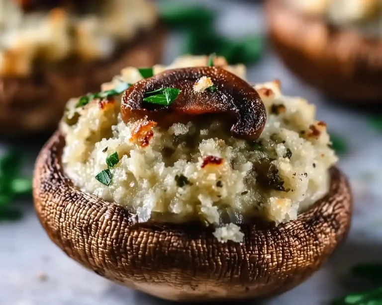 Christmas Stuffed Mushrooms