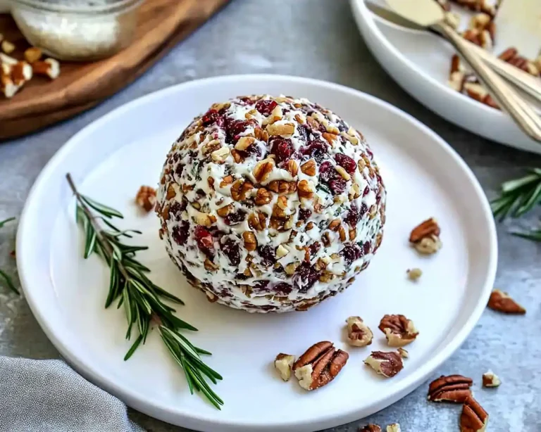 Cranberry Pecan Goat Cheese Ball