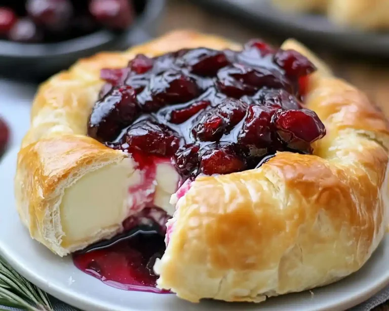 Cranberry brie cheese appetizer