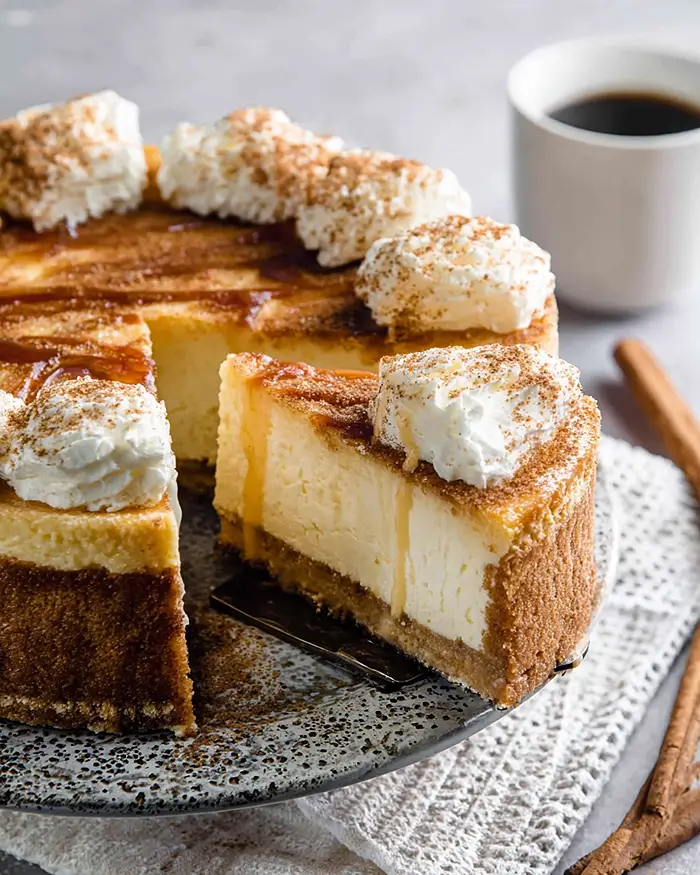 Simple Churro Cheesecake 2 Crescent Roll Cheesecake
