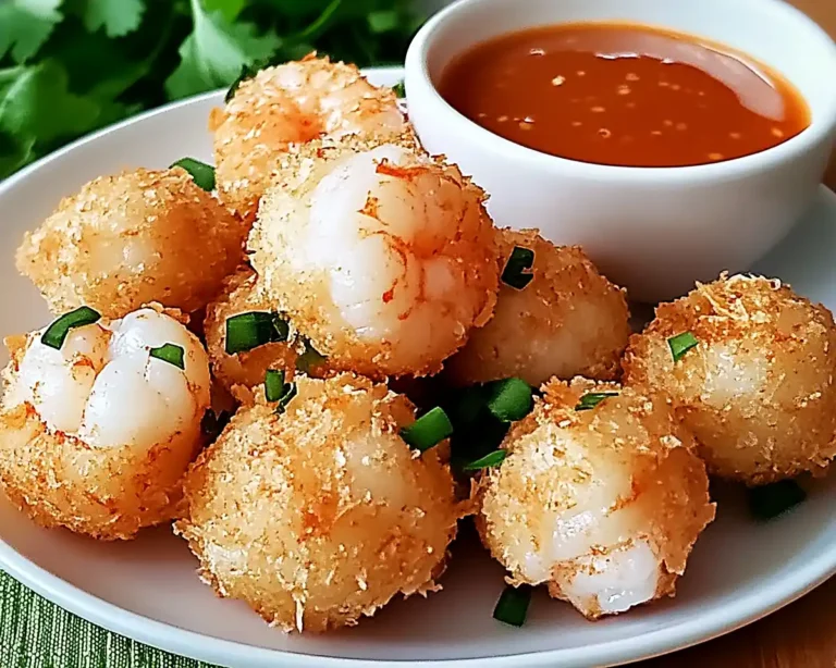 Crispy Shrimp Balls with Sweet Chili Sauce
