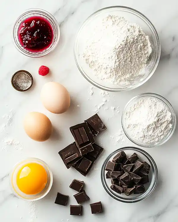 Dark Chocolate Raspberry Macarons Ingredients